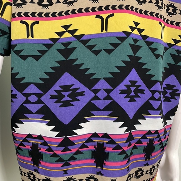 Wesc Oden Southwestern Blanket Print Collared Short-Sleeve Button-Down Shirt - Picture 6 of 9